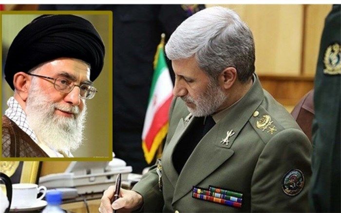 قدردانی وزیردفاع از رهبر معظم انقلاب درخصوص توجه ویژه ایشان به تولیدات شگفت انگیز دفاعی