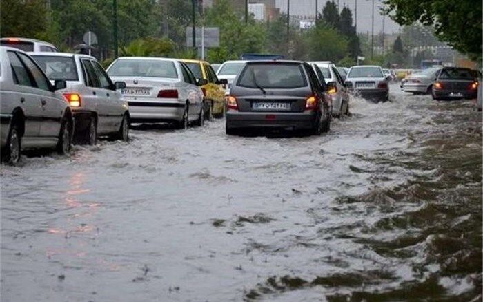 بارش شدید باران و آبگرفتگی معابر