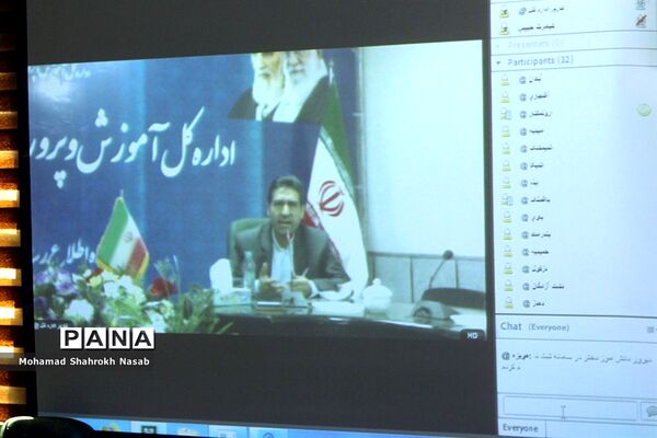نشست ویدیو کنفراس مسئولان مناطق و نواحی سازمان دانش‌آموزی خوزستان