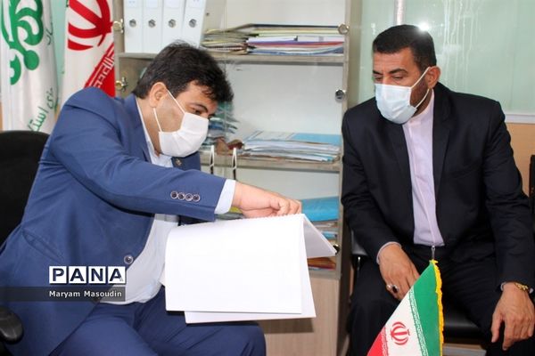 بازدید معاون پرورشی استان بوشهر از سازمان دانش آموزی  و خبرگزاری پانا  استان