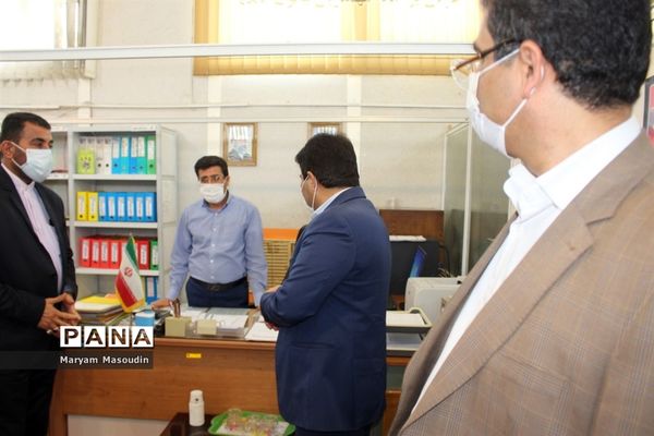 بازدید معاون پرورشی استان بوشهر از سازمان دانش آموزی  و خبرگزاری پانا  استان