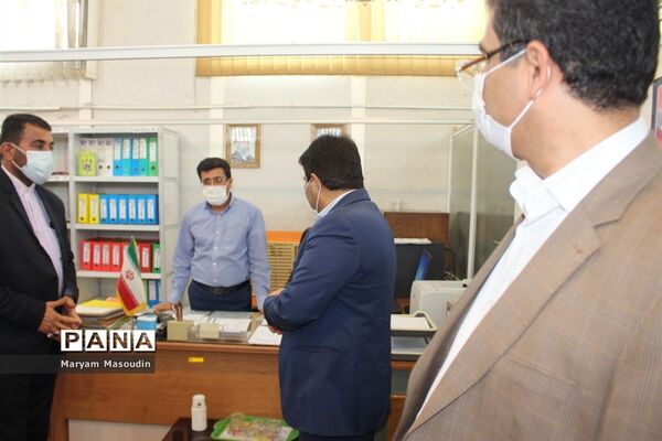 بازدید معاون پرورشی استان بوشهر از سازمان دانش آموزی  و خبرگزاری پانا  استان