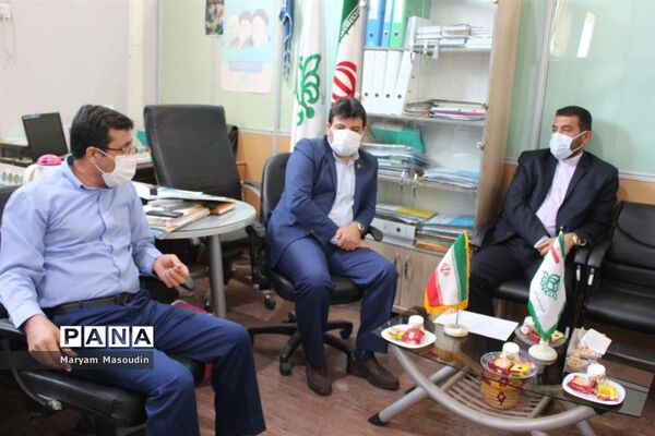 بازدید معاون پرورشی استان بوشهر از سازمان دانش آموزی  و خبرگزاری پانا  استان