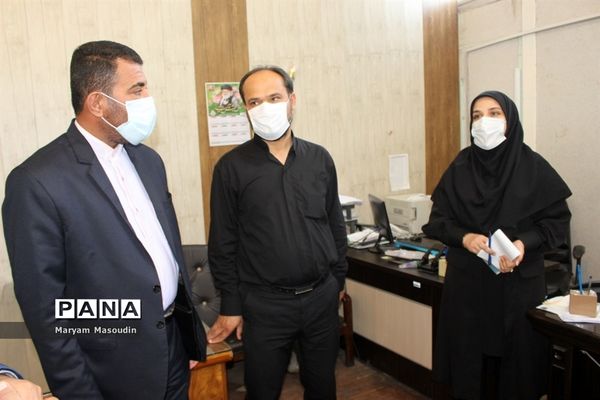 بازدید معاون پرورشی استان بوشهر از سازمان دانش آموزی  و خبرگزاری پانا  استان