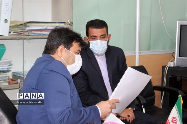 بازدید معاون پرورشی استان بوشهر از سازمان دانش آموزی  و خبرگزاری پانا  استان