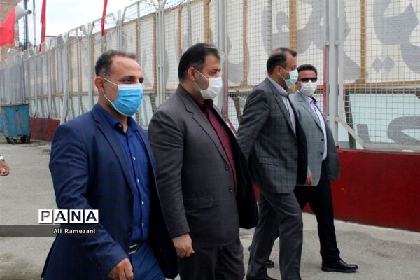 بازدید مدیرکل ورزش و جوانان مازندران از ورزشگاه شهید وطنی قائم‌شهر