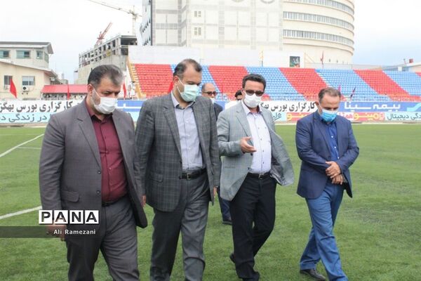 بازدید مدیرکل ورزش و جوانان مازندران از ورزشگاه شهید وطنی قائم‌شهر