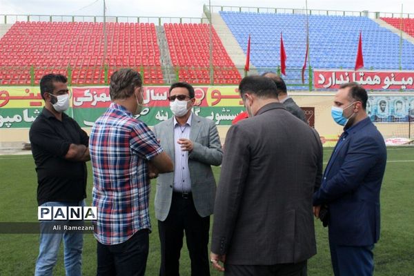 بازدید مدیرکل ورزش و جوانان مازندران از ورزشگاه شهید وطنی قائم‌شهر