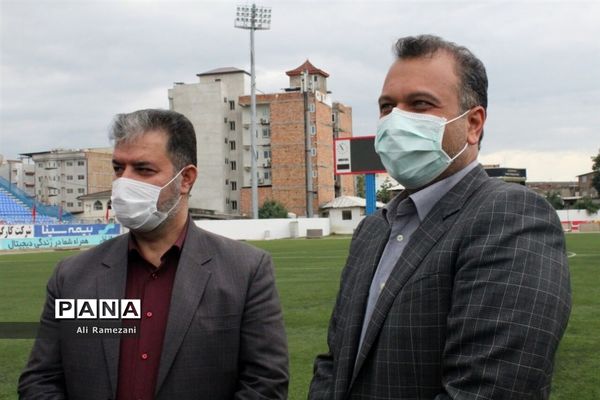 بازدید مدیرکل ورزش و جوانان مازندران از ورزشگاه شهید وطنی قائم‌شهر