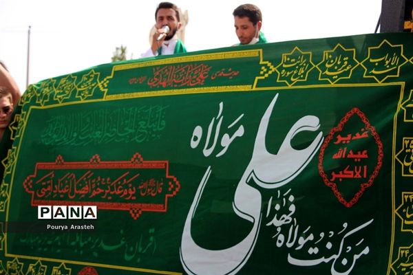 کاروان شادی خودرویی و موتوری خانوادگی در شهرستان خوسف در روز عید سعید غدیرخم