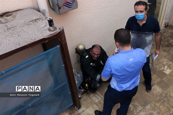 آتش سوزی بازار پردیس کیش