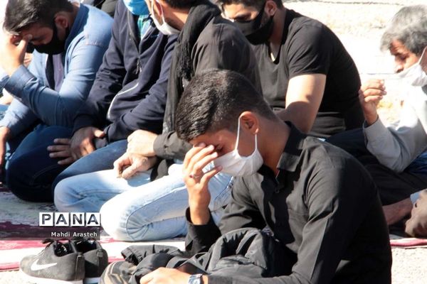 مراسم عزاداری شهادت امام هشتم  مسلمانان در محله جومیان استان خراسان جنوبی