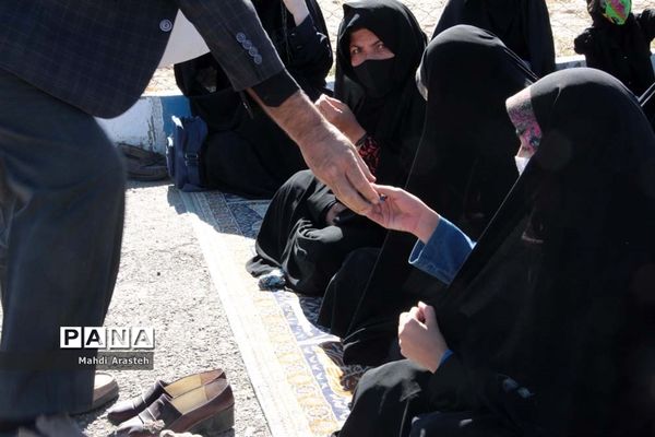 مراسم عزاداری شهادت امام هشتم  مسلمانان در محله جومیان استان خراسان جنوبی