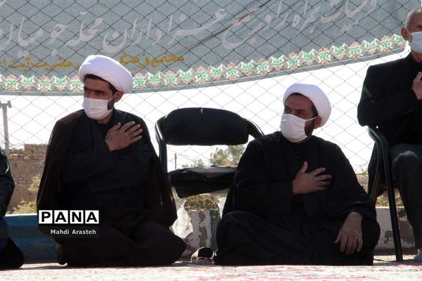 مراسم عزاداری شهادت امام هشتم  مسلمانان در محله جومیان استان خراسان جنوبی