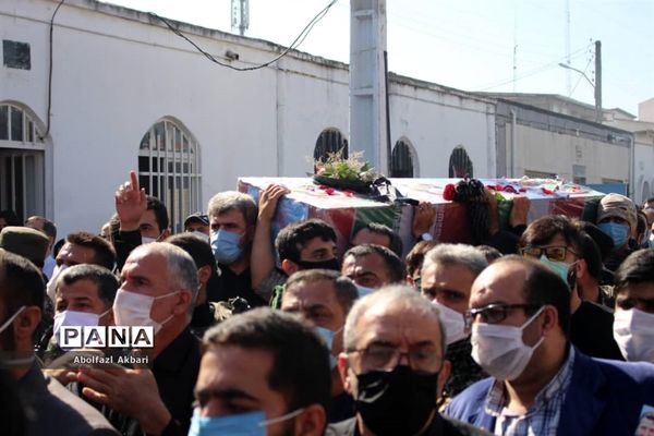 آیین تشییع شهید مدافع حرم محمود رادمهر در ساری