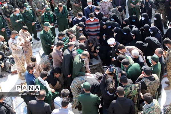 آیین تشییع شهید مدافع حرم محمود رادمهر در ساری