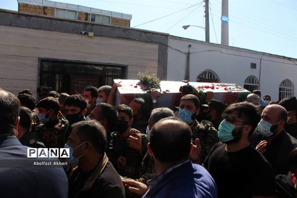 آیین تشییع شهید مدافع حرم محمود رادمهر در ساری