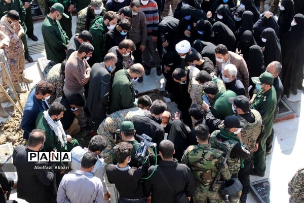 آیین تشییع شهید مدافع حرم محمود رادمهر در ساری