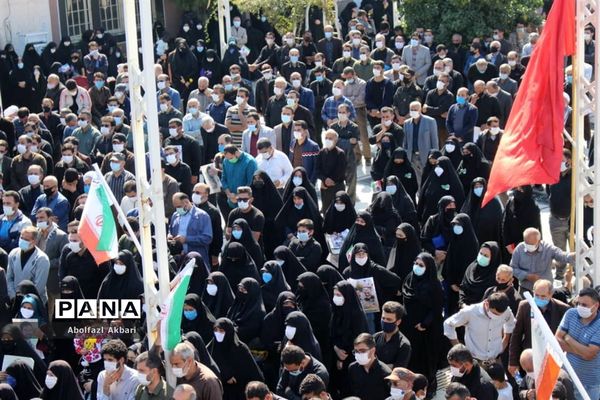 آیین تشییع شهید مدافع حرم محمود رادمهر در ساری