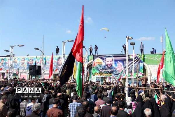 تشییع پیکر شهید رادمهر در ساری