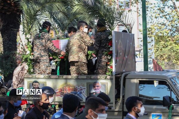 تشییع پیکر شهید رادمهر در ساری