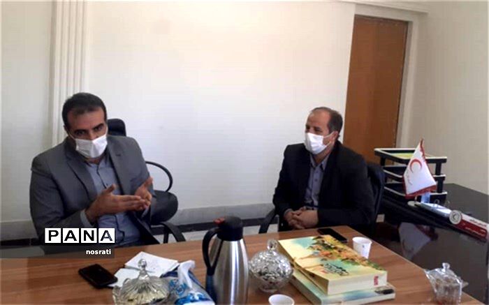 نشست هم اندیشی مدیر سازمان دانش آموزی و معاون آموزش و فناوری هلال احمر استان برگزار شد