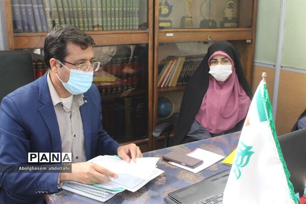 جلسه ویدئو کنفرانس رابطین ارزیابی بسته تحولی سازمان دانش آموزی سراسر کشور با سازمان مرکز