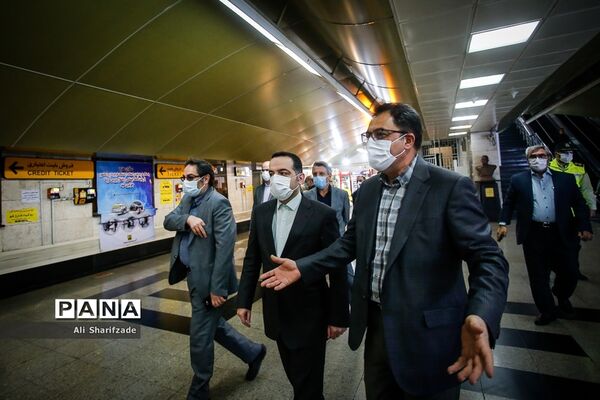 بازدید رئیس سازمان مدیریت و برنامه ریزی استان تهران از متروی تهران و حومه