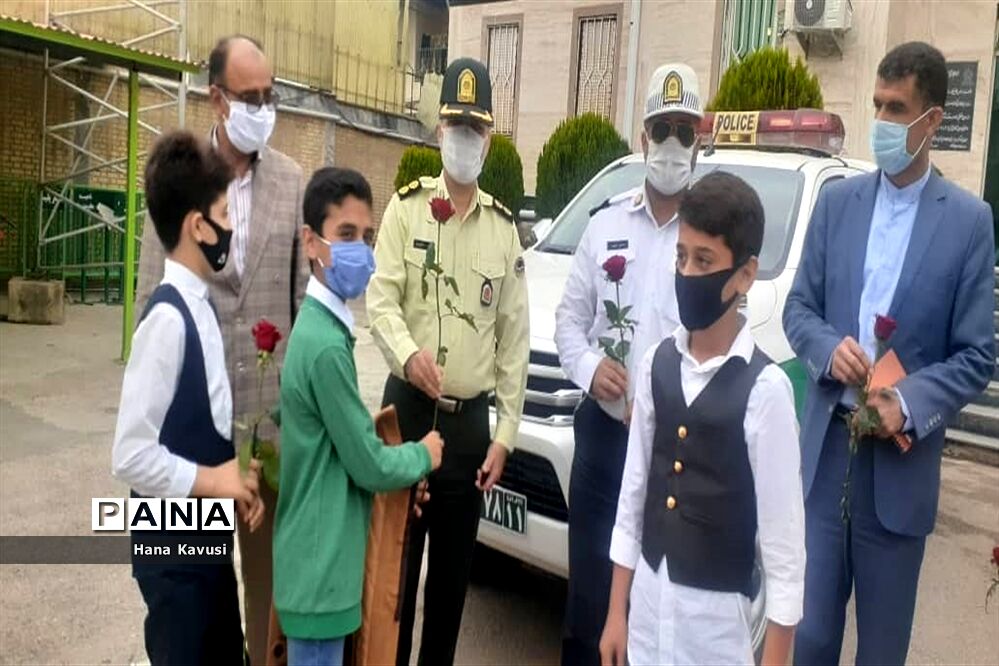 دیدار مدیر آموزش و پرورش میاندورود با فرمانده نیروی انتطامی شهرستان