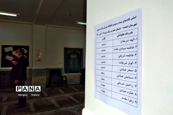 بیست و سومین دوره انتخابات شورای دانش آموزی در شهرستان امیدیه