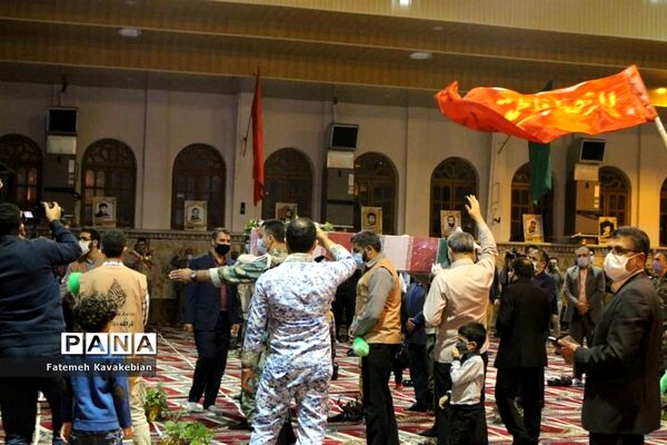 آیین وداع با پیکر شهید راستگو در ساری