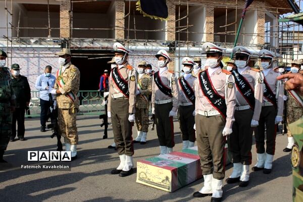 تشییع و خاکسپاری شهید راستگو در ساری