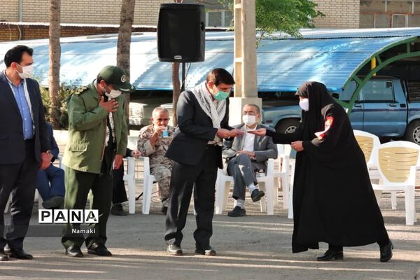 صبحگاه مشترک به مناسبت هفته بسیج دانش آموزی