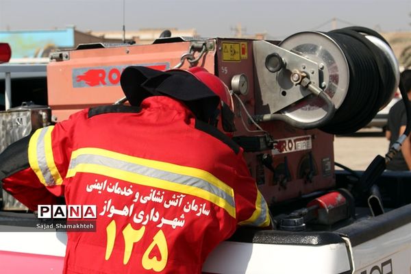 برگزاری مانور زلزله در ناحیه 3 اهواز