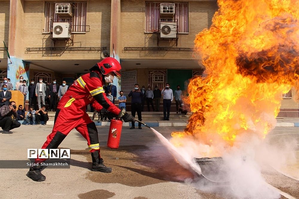 برگزاری مانور زلزله در ناحیه 3 اهواز