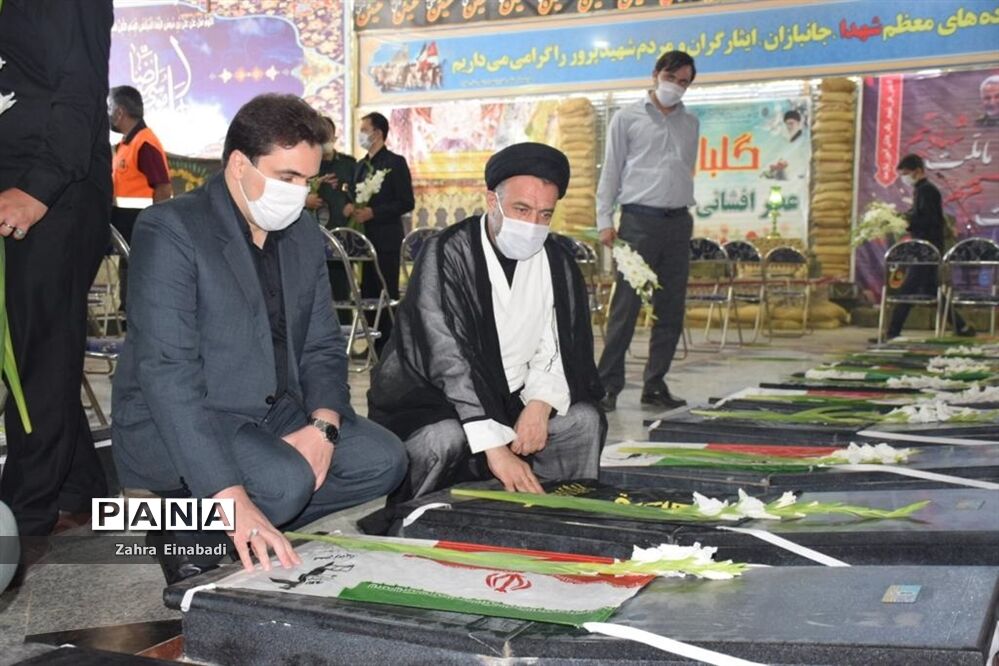 مراسم عطر افشانی و گلباران مزارشهدا در شهرستان ملارد