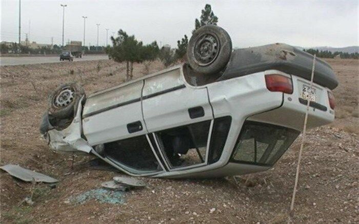 واژگونی پراید با یک کشته و 2 مصدوم در زنجان