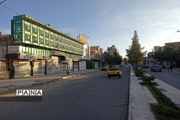 سیطره سکوت کرونایی بر شلوغ‌ترین خیابان های زاهدان