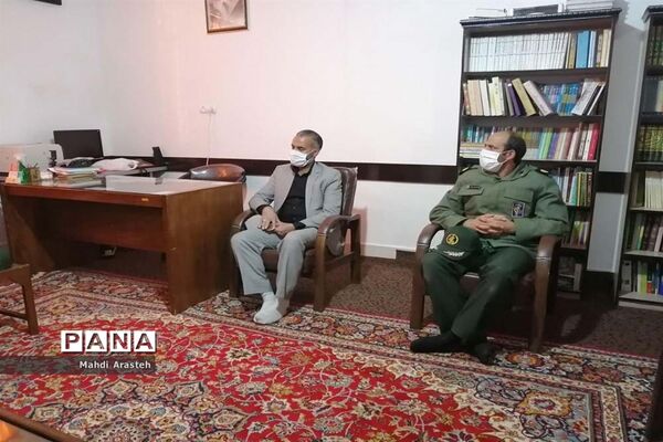 دیدار جمعی از کارکنان و بسیجیان ناحیه مقاومت بسیج سپاه مام جمعه شهرستان خوسف استان  خراسان جنوبی