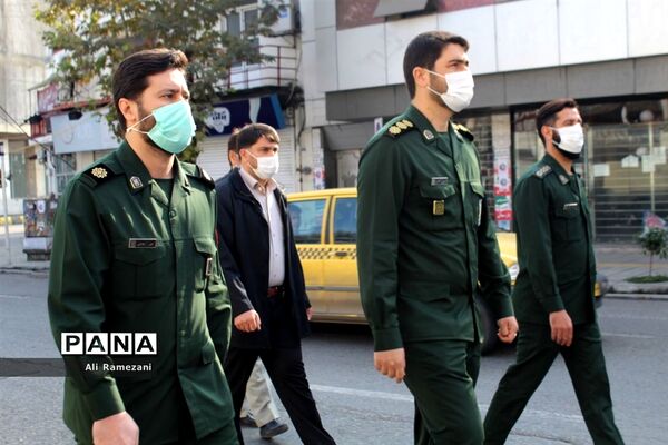 ضدعفونی معابر عمومی در قائم‌شهر