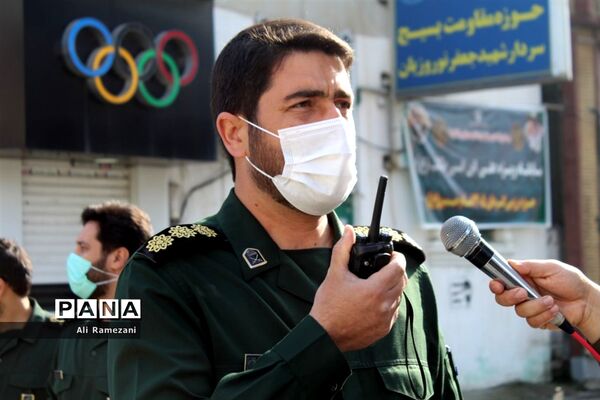 ضدعفونی معابر عمومی در قائم‌شهر