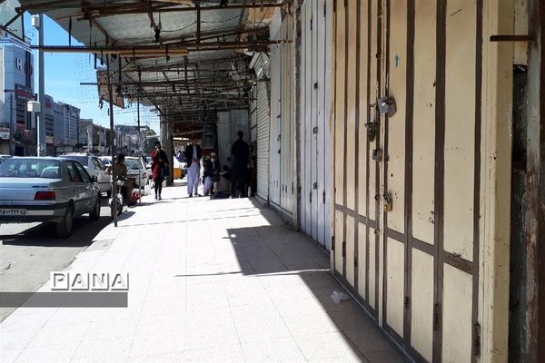اجرای طرح مقابله با کرونا و تعطیلی بازار زاهدان