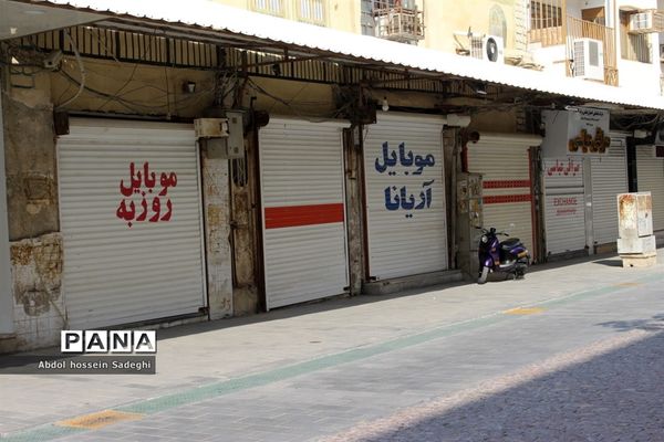 اولین روز محدودیت های شدید کرونایی در بوشهر