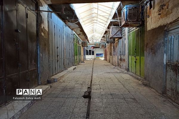 ششمین روز از محدودیت‌های کرونایی در بازار مرکزی زابل