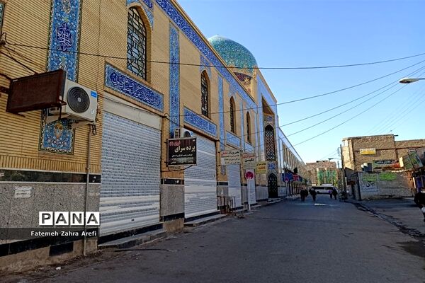 ششمین روز از محدودیت‌های کرونایی در بازار مرکزی زابل