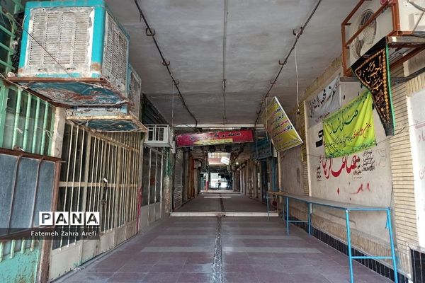 ششمین روز از محدودیت‌های کرونایی در بازار مرکزی زابل