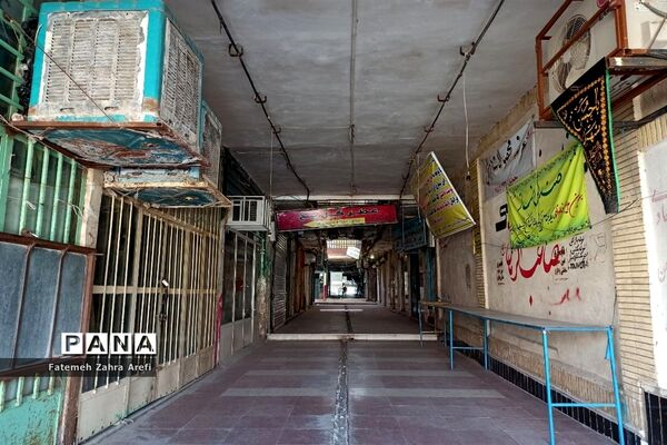 ششمین روز از محدودیت‌های کرونایی در بازار مرکزی زابل