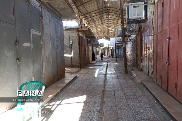 ششمین روز از محدودیت‌های کرونایی در بازار مرکزی زابل