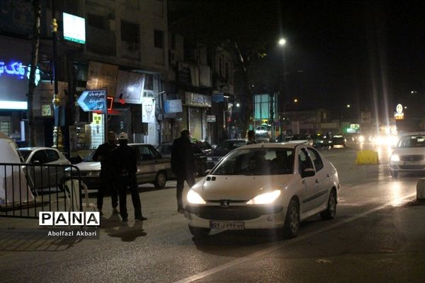 کنترل ورود خودروهای غیربومی در ورودی‌های شهر ساری