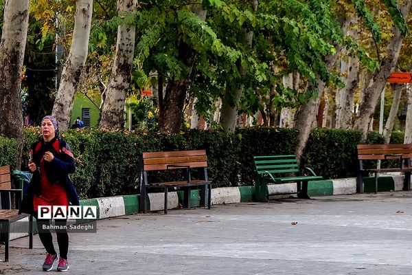 ورزش در پارک زیر سایه کرونا